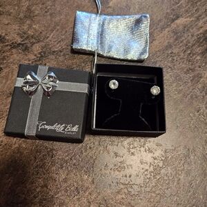 Crystal Stud Earrings with Gift Box